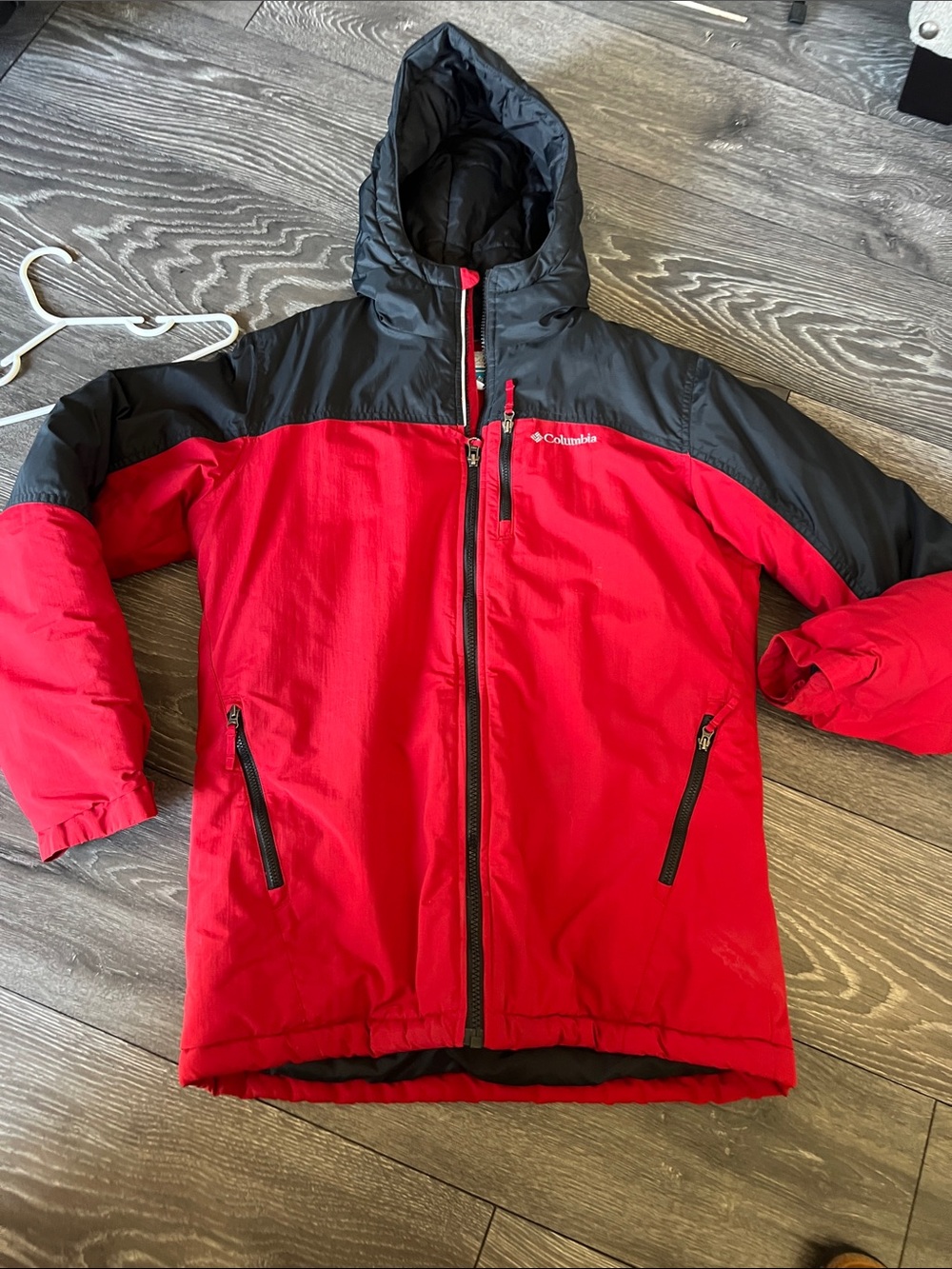 Columbia Kids Red and Black Puffer Jacket